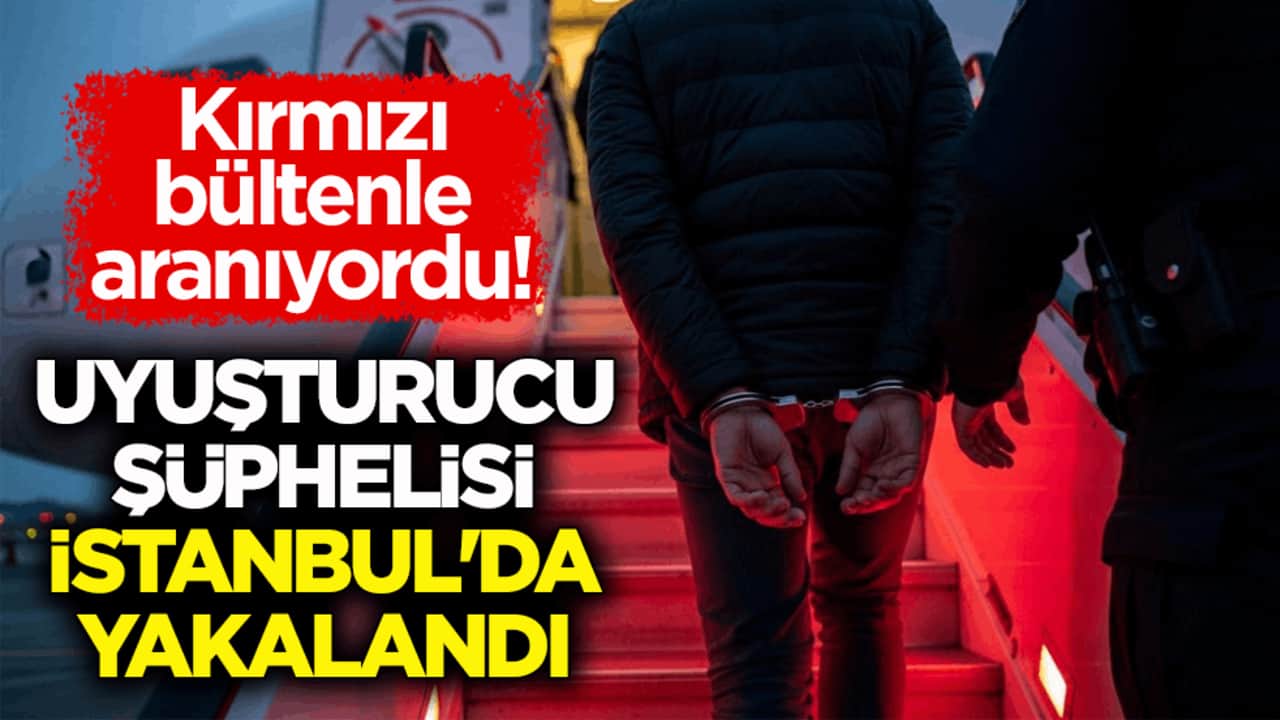 Kırmızı bültenle aranıyordu! Uyuşturucu şüphelisi İstanbul'da yakalandı