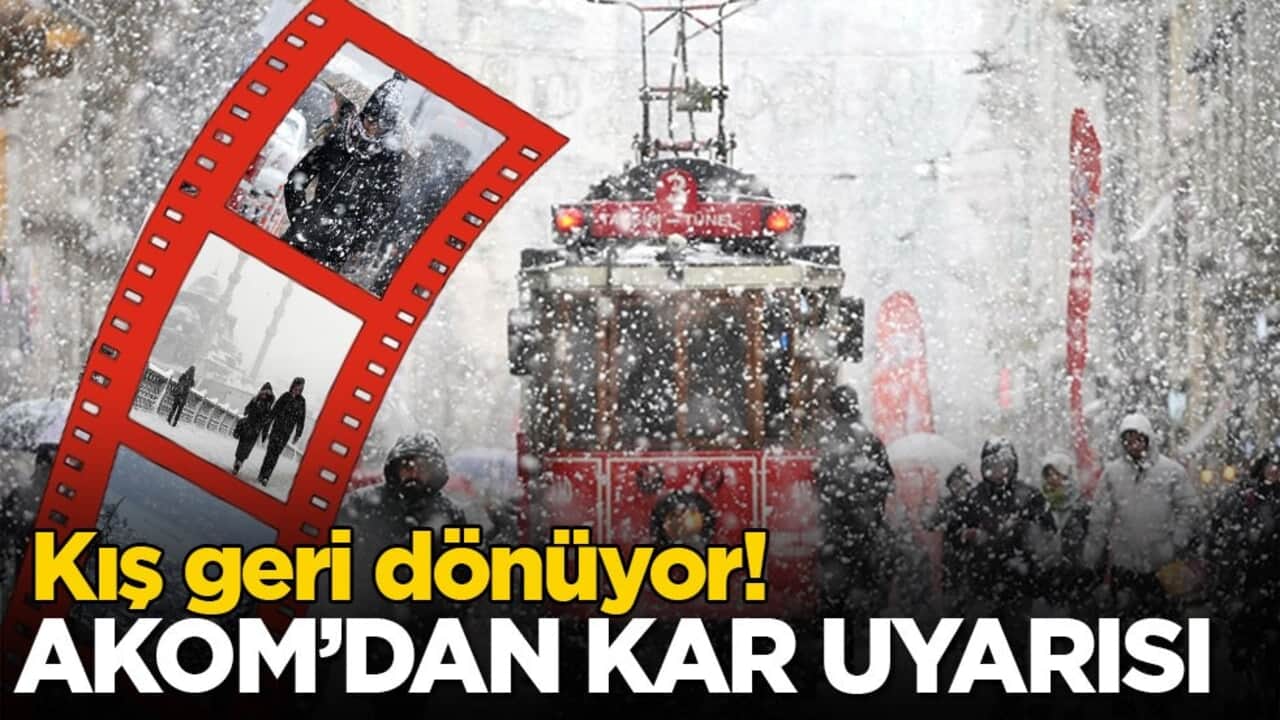 Kış geri dönüyor! AKOM’dan İstanbul için kar uyarısı