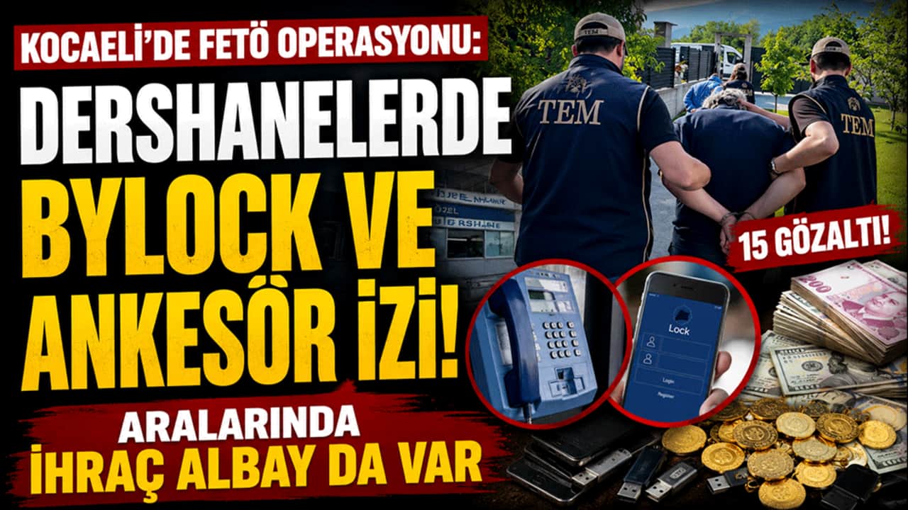 Kocaeli'de FETÖ operasyonu: Dershanelerde ByLock ve ankesör izi!