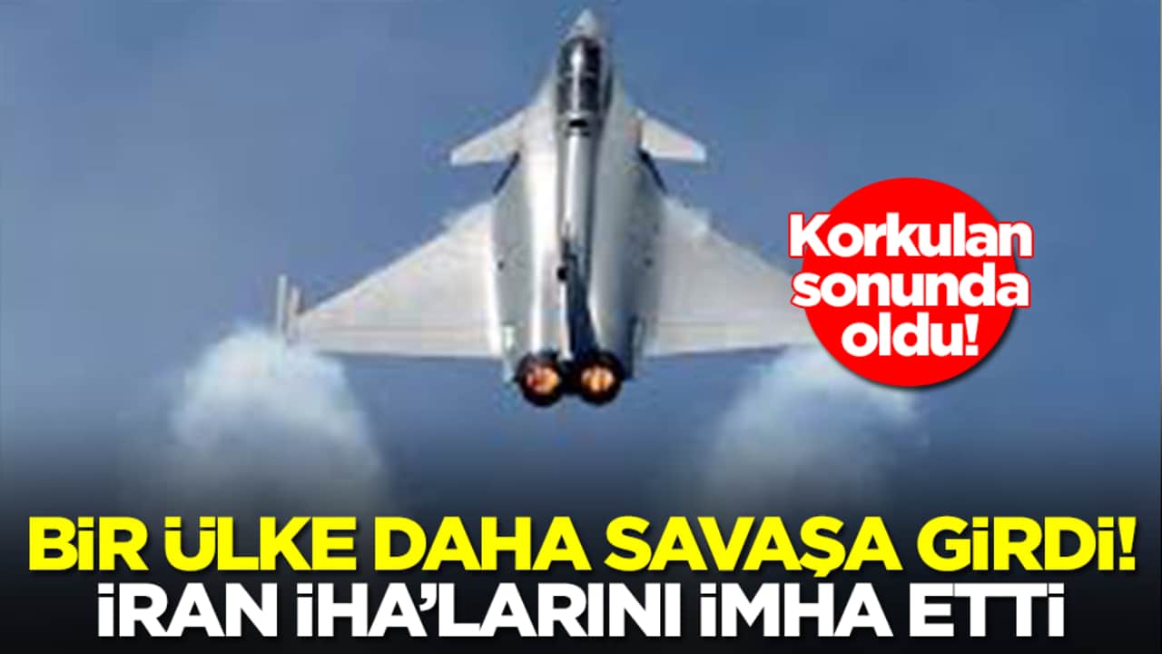 Korkulan oldu: Bir ülke daha savaşa girdi! İran İHA'larını patır patır düşürdü