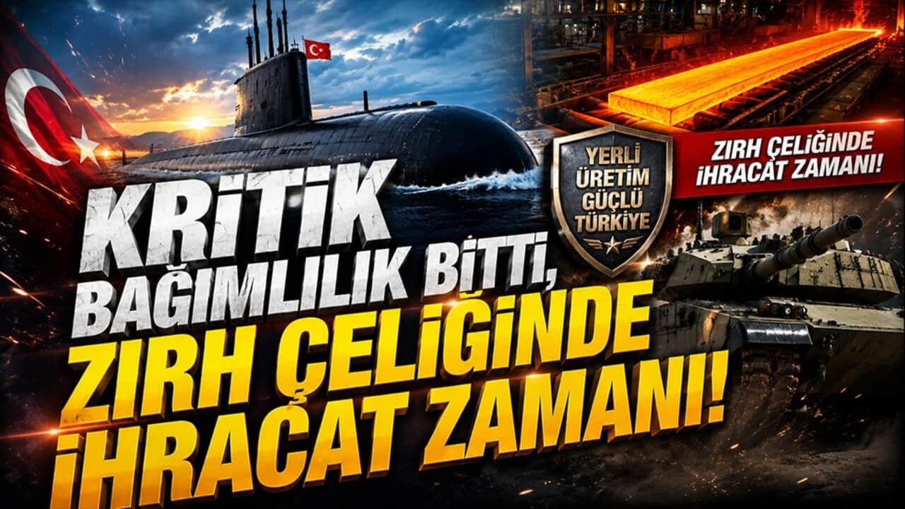 Kritik bağımlılık bitti, zırh çeliğinde ihracat zamanı