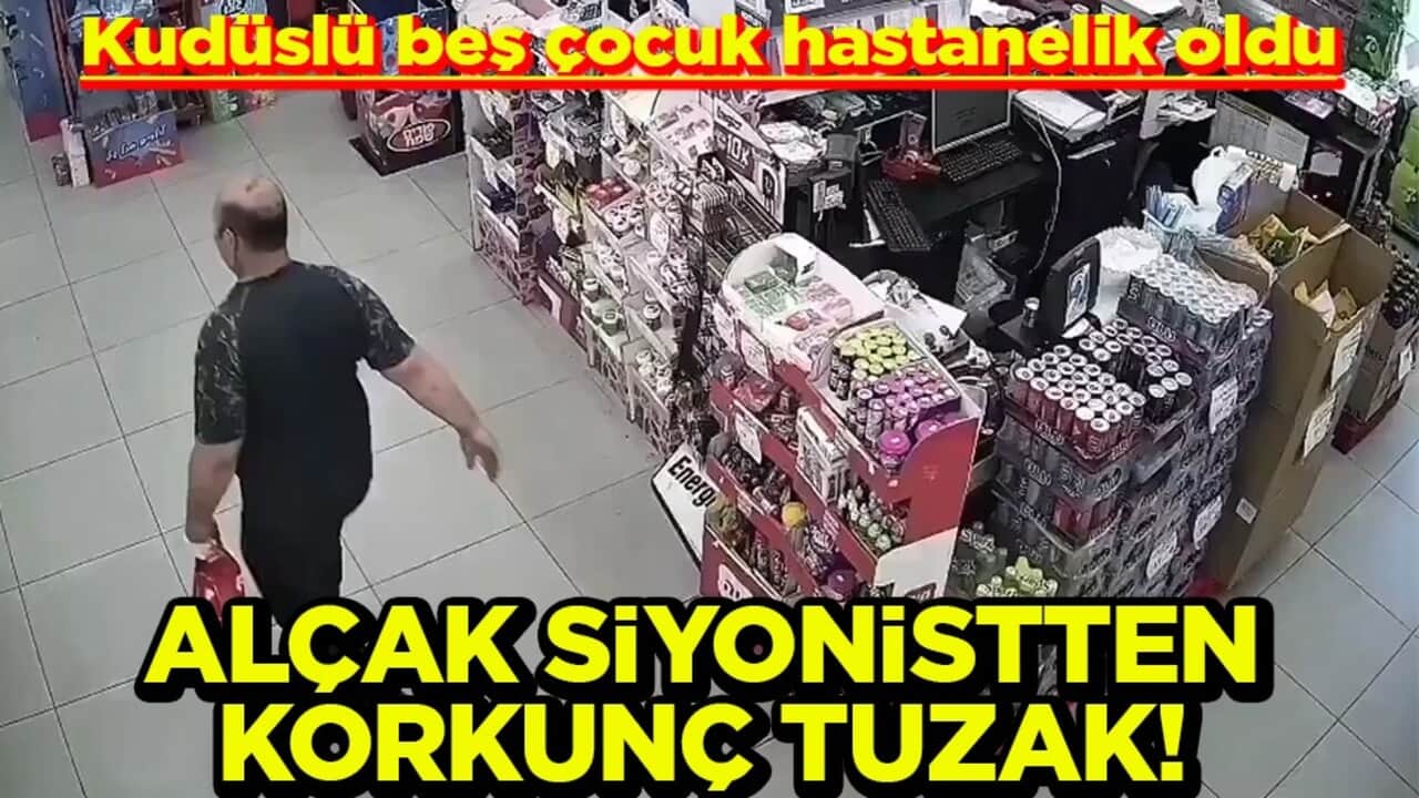 Kudüslü beş çocuk hastanelik oldu Alçak siyonistten korkunç tuzak!
