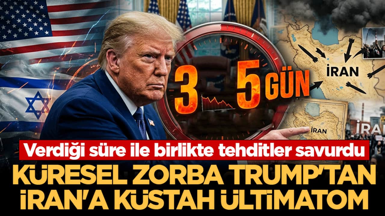 Küresel zorba Trump’tan İran’a küstah ültimatom: Yine 3 ila 5 gün süre tanıdı