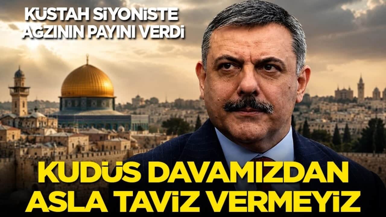 Küstah siyoniste ağzının payını verdi: Kudüs davamızdan asla taviz vermeyiz!