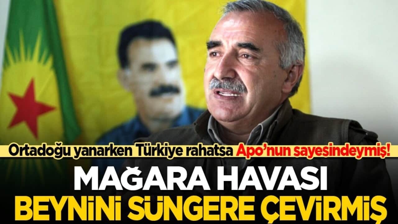 Mağara havası beynini süngere çevirmiş! Karayılan: Ortadoğu yanarken Türkiye rahatsa bu Apo'nun sayesinde!