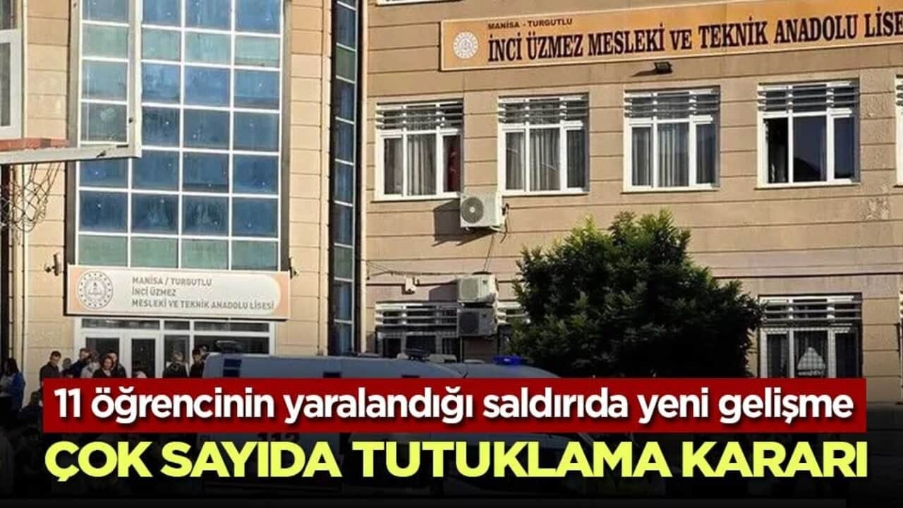 Manisa’da 11 öğrencinin yaralandığı saldırıda 7 tutuklama