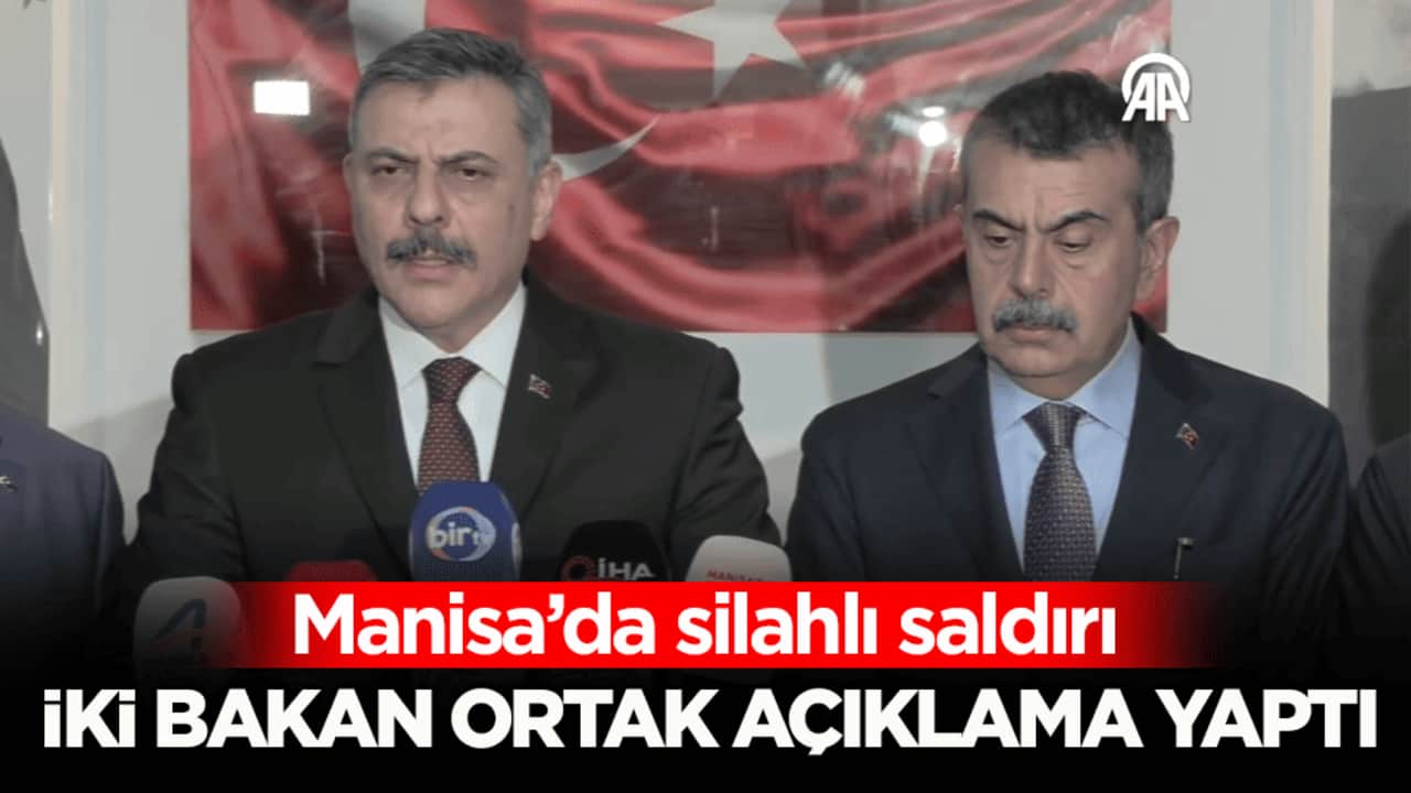 Manisa’da silahlı saldırı! İki bakan son durumu açıkladı