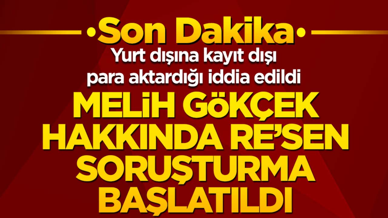 Melih Gökçek hakkında soruşturma başlatıldı