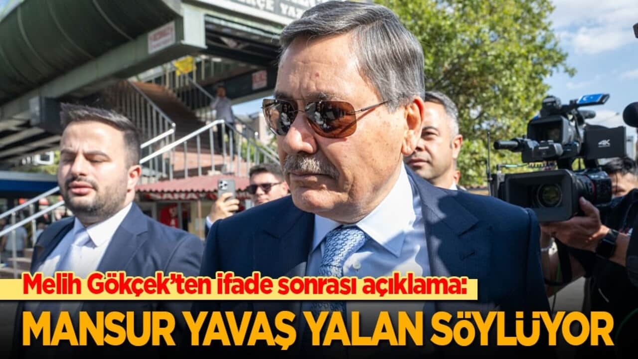 Melih Gökçek’ten ifade sonrası açıklama: Mansur Yavaş yalan söylüyor