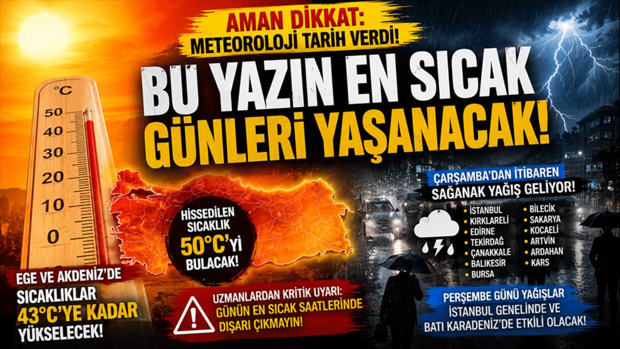 Meteoroloji alarm verdi! Bu yazın en sıcak günleri başlıyor