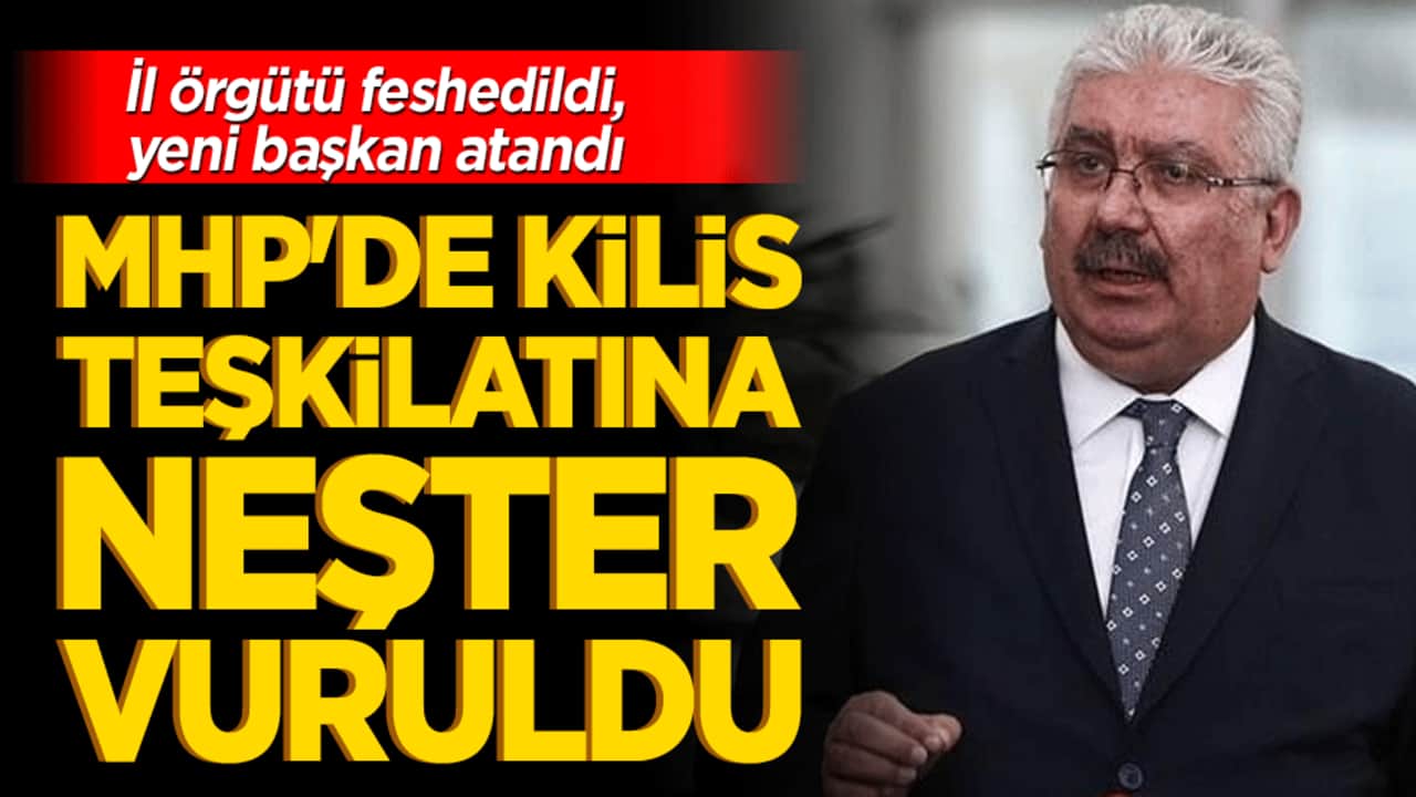 MHP'de bir teşkilata daha neşter vuruldu! İl örgütü feshedildi, yeni başkan atandı!