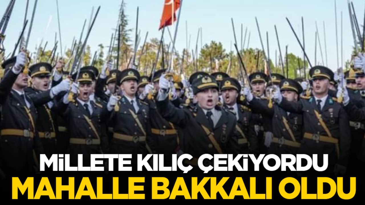 Millete kılıç çekiyordu bakkal oldu!