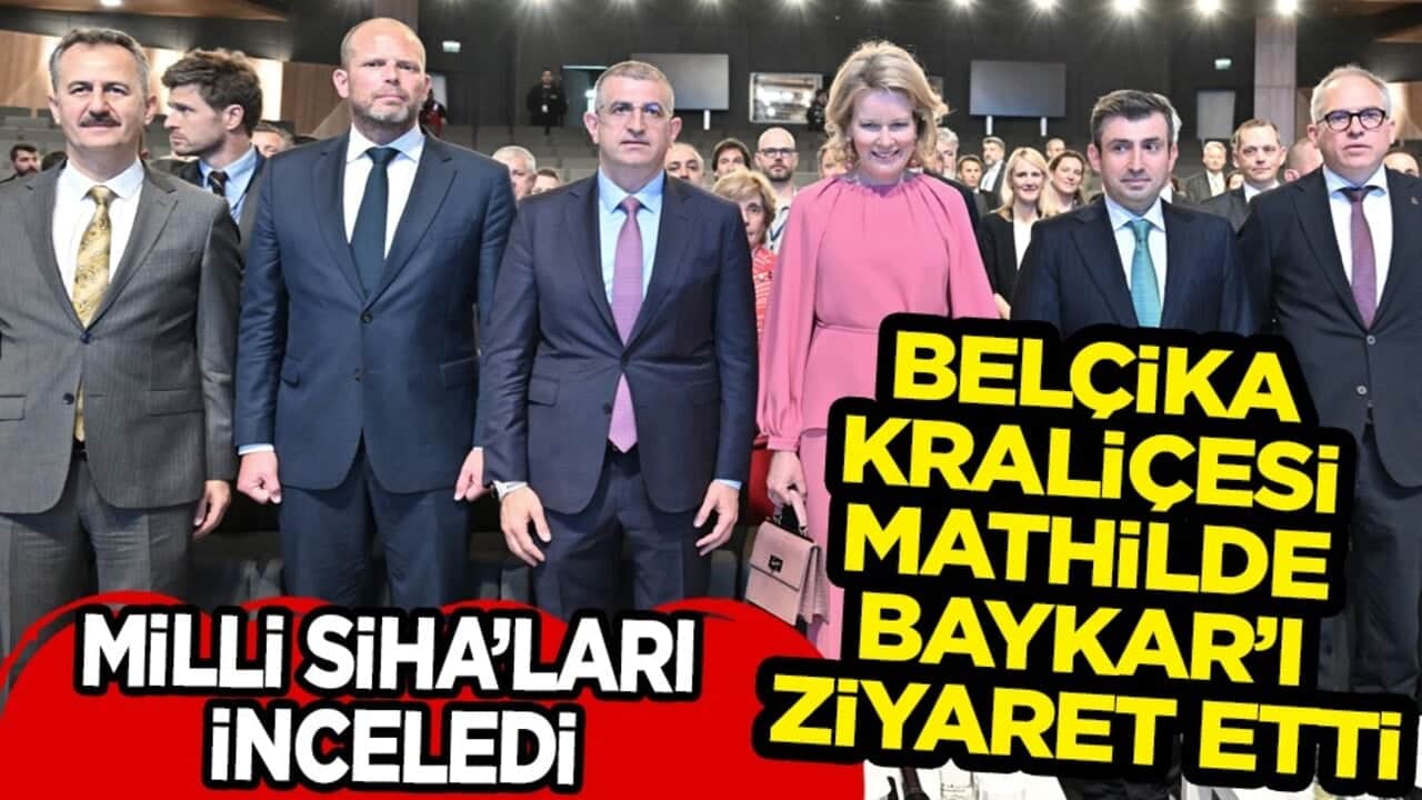 Milli Siha'ları inceledi... Belçika Kraliçesi Mathilde Baykar'ı ziyaret etti...