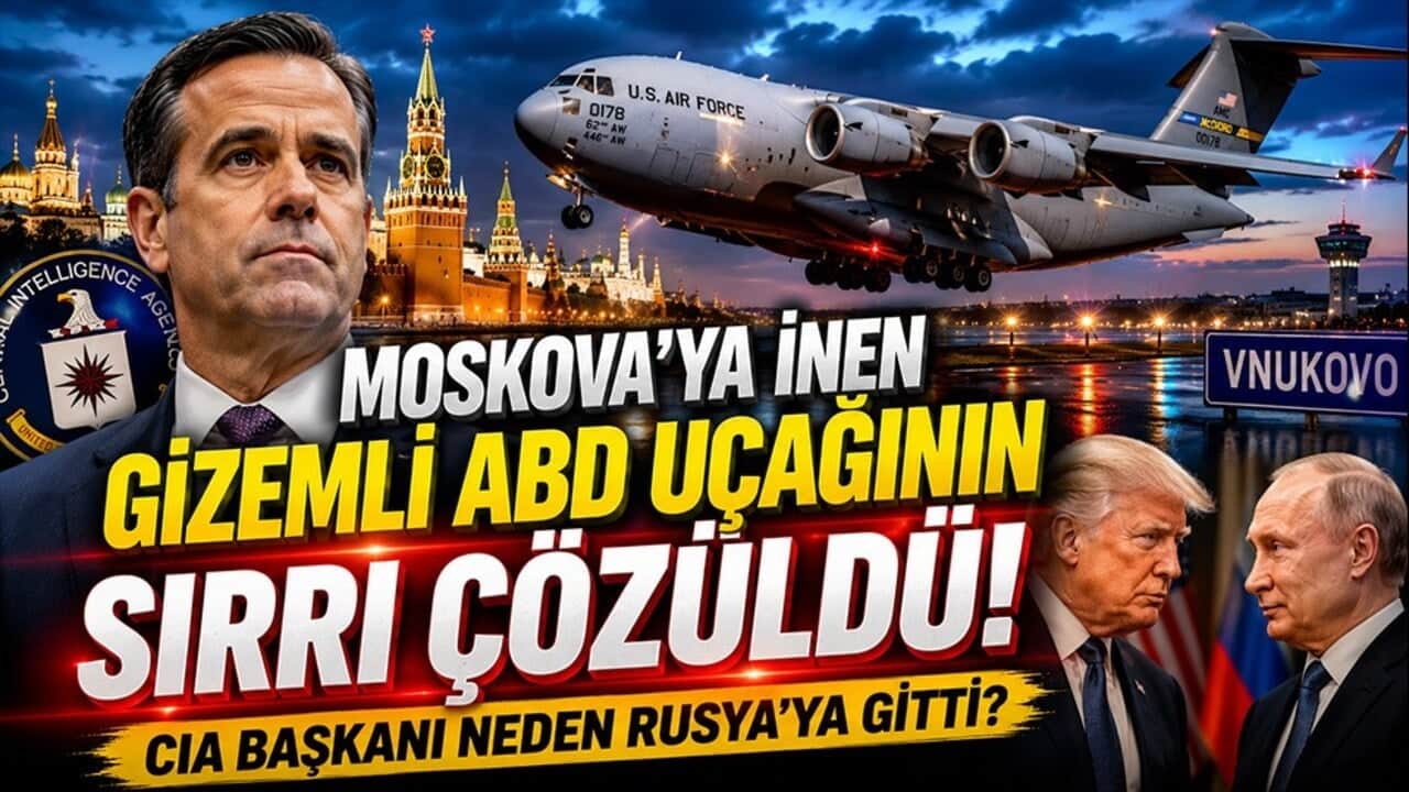 Moskova'ya inen gizemli ABD uçağının sırrı çözüldü! CIA Başkanı neden Rusya'ya gitti?