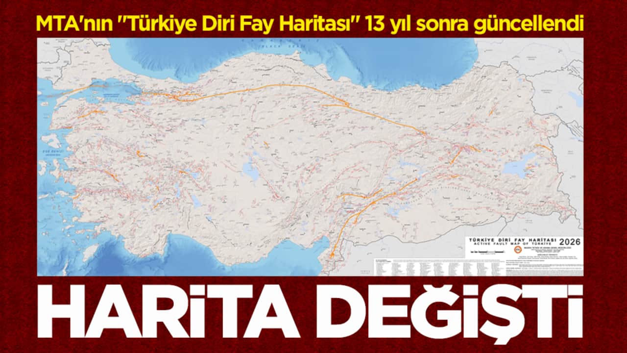 MTA 13 yıl sonra güncelledi! İşte "Türkiye Diri Fay Haritası"nın son hali