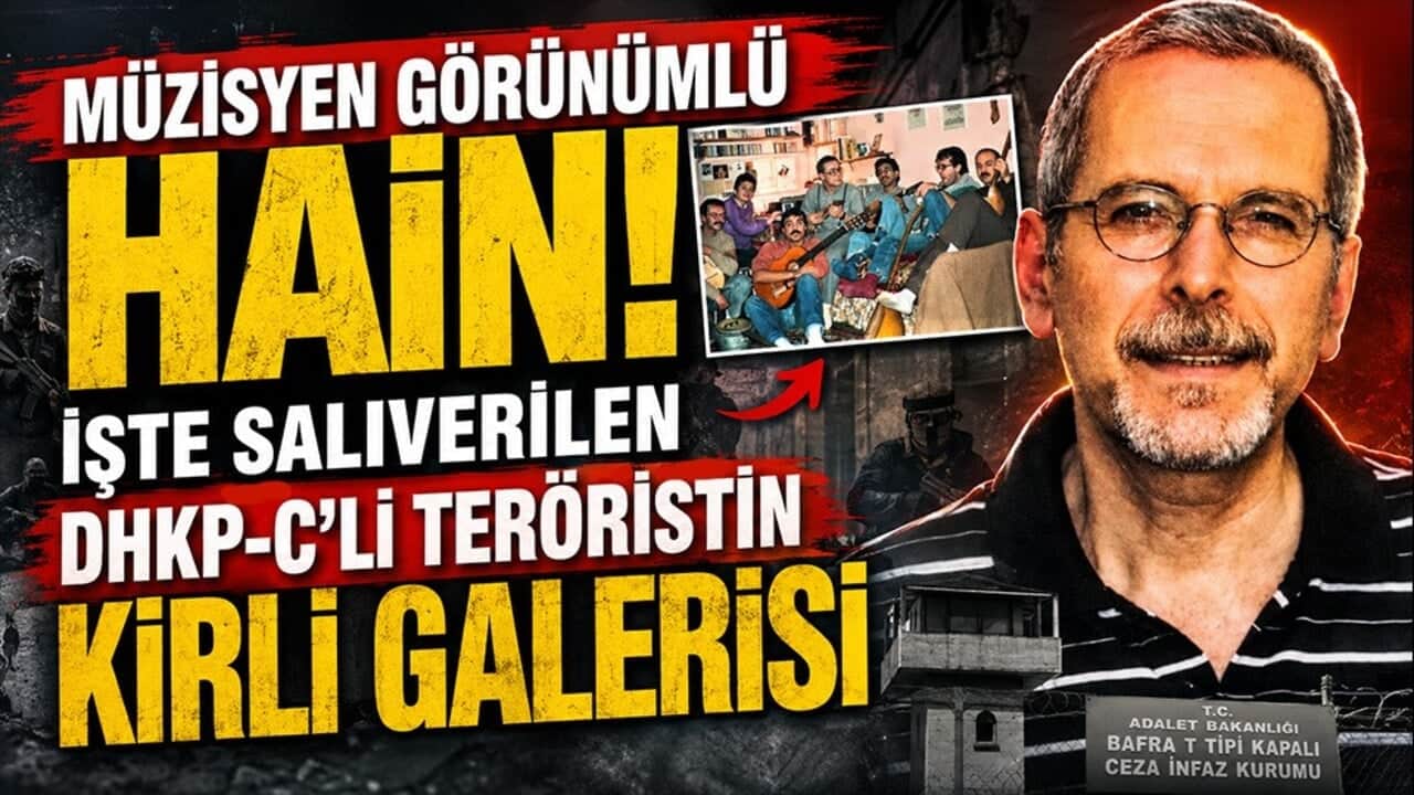 Müzisyen görünümlü hain! İşte tahliye edilen DHKP-C'li teröristin kirli galerisi