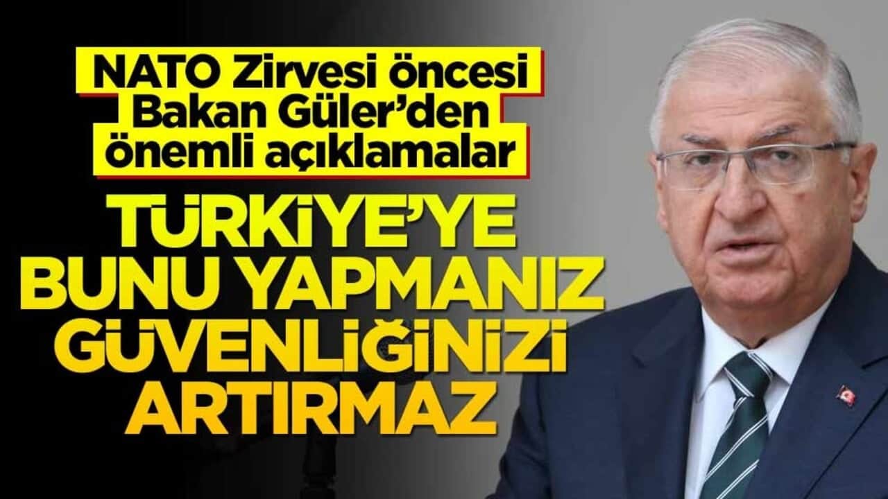 NATO Zirvesi başlıyor! Bakan Güler'den önemli açıklamalar