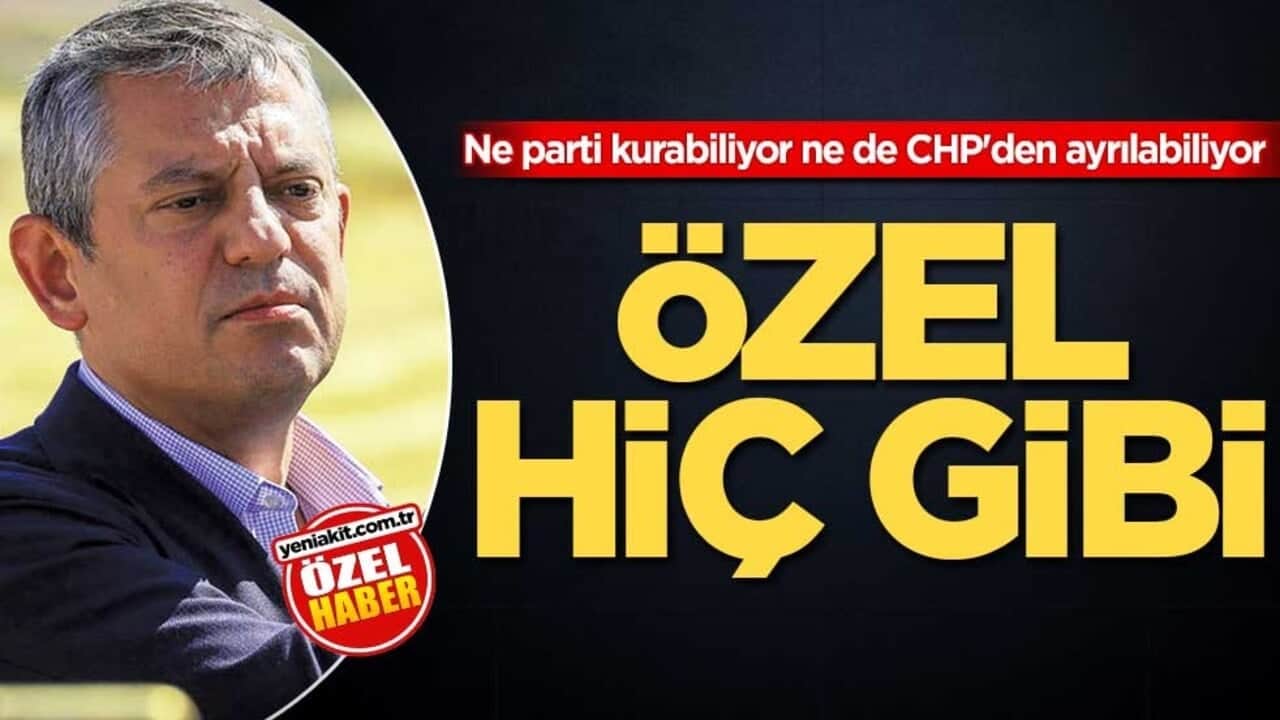 Ne parti kurabiliyor ne de CHP'den ayrılabiliyor! Özel hiç gibi