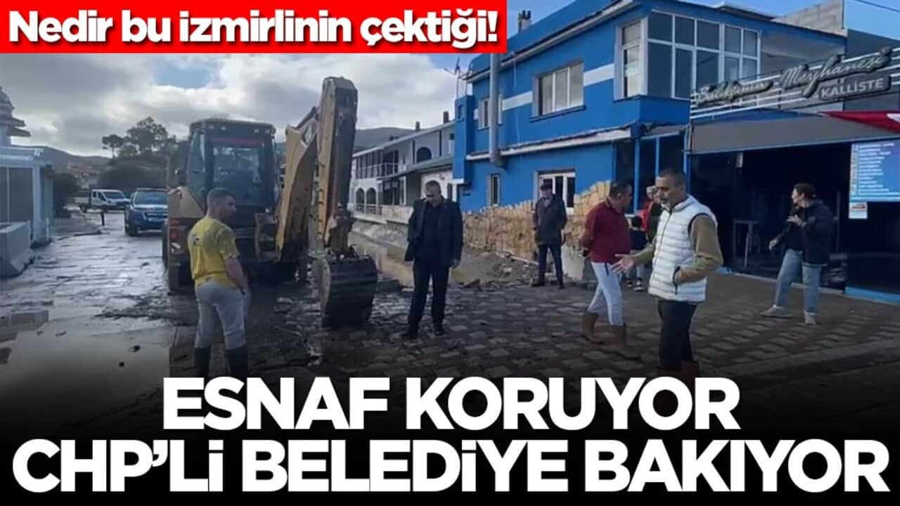 Nedir bu İzmirlinin çektiği! Esnaf koruyor CHP'li belediye bakıyor