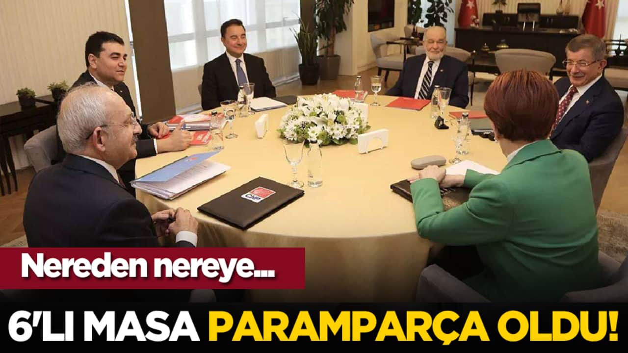 Nereden nereye... 6'lı masa paramparça oldu!