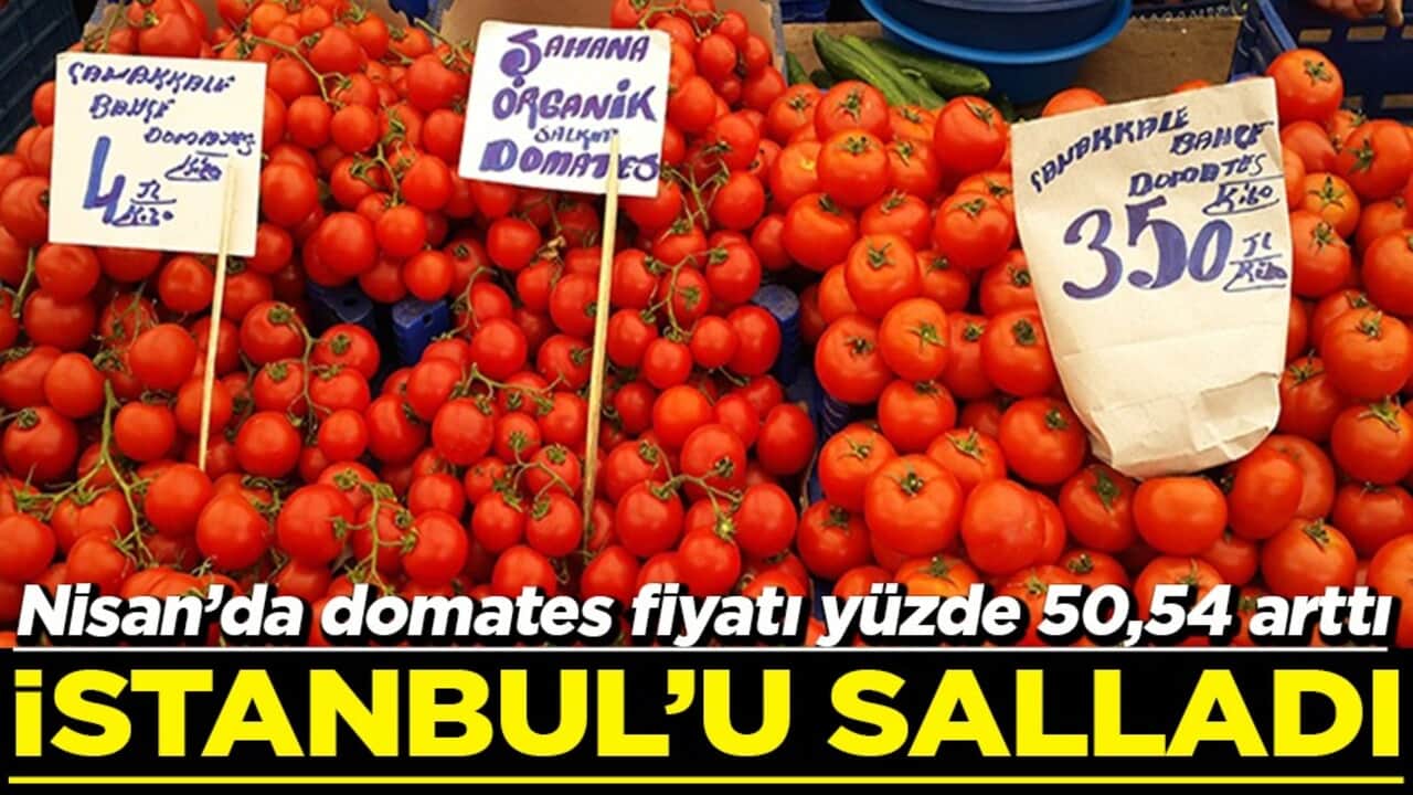Nisan’da domates fiyatı yüzde 50,54 arttı İstanbul'u salladı