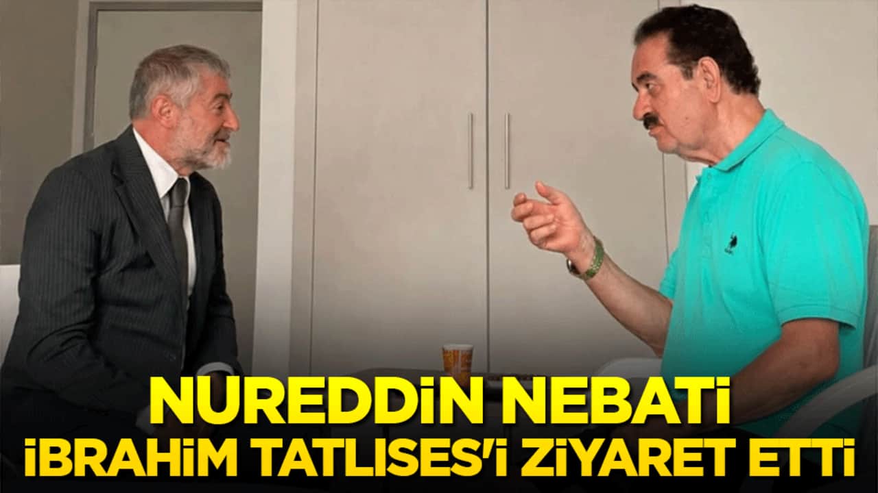 Nureddin Nebati, İbrahim Tatlıses'i ziyaret etti