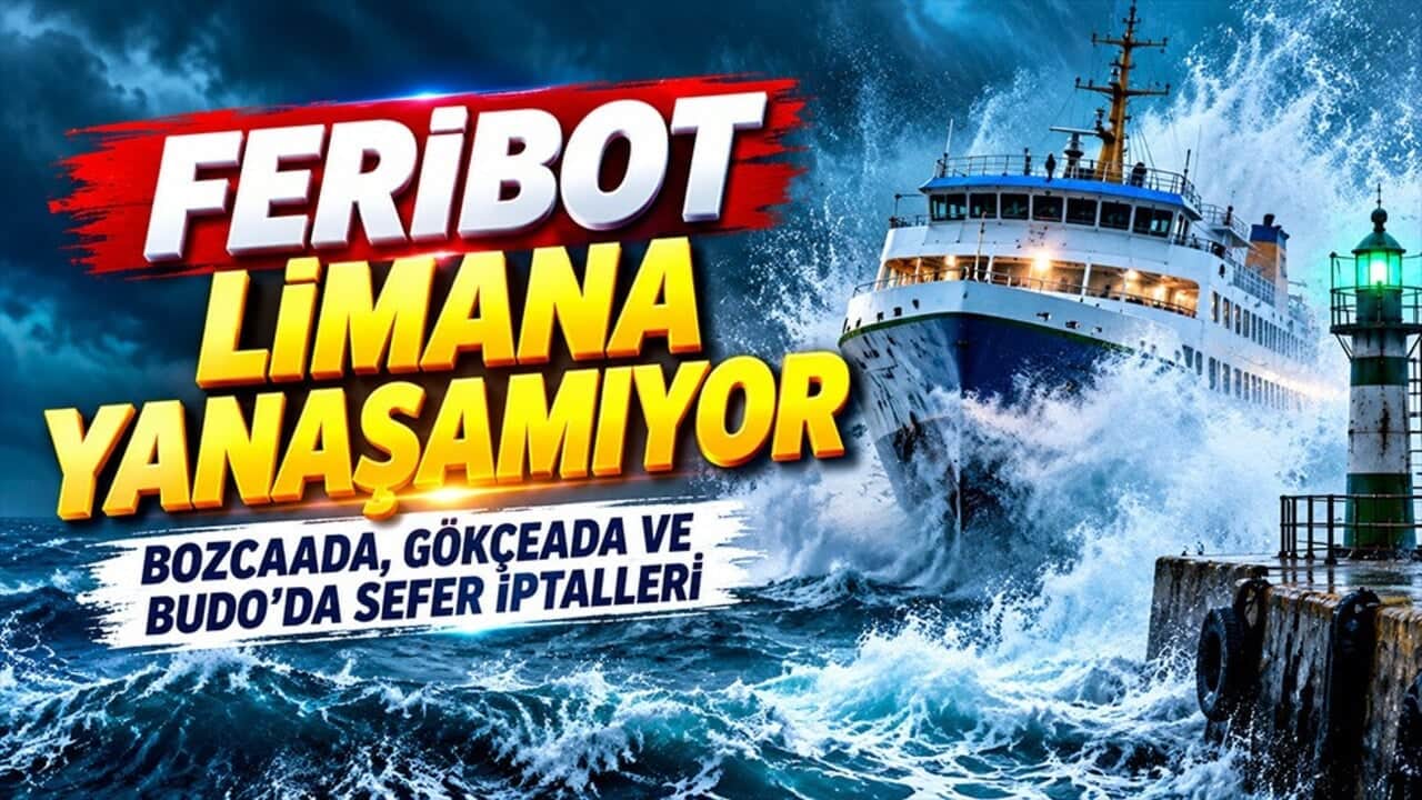 Olumsuz hava deniz ulaşımını vurdu: Çok sayıda feribot seferi iptal