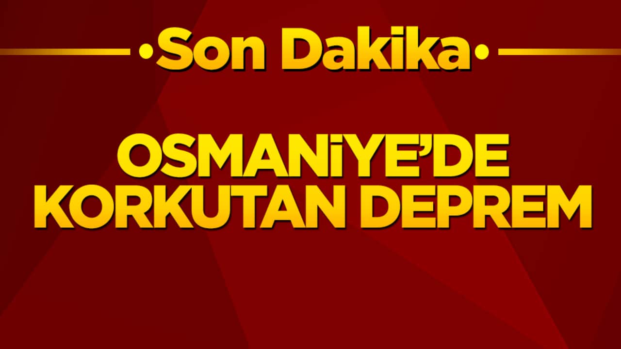 Osmaniye'de korkutan sarsıntı! Yerin 7 kilometre derinliğinde 4.2 büyüklüğünde deprem meydana geldi!