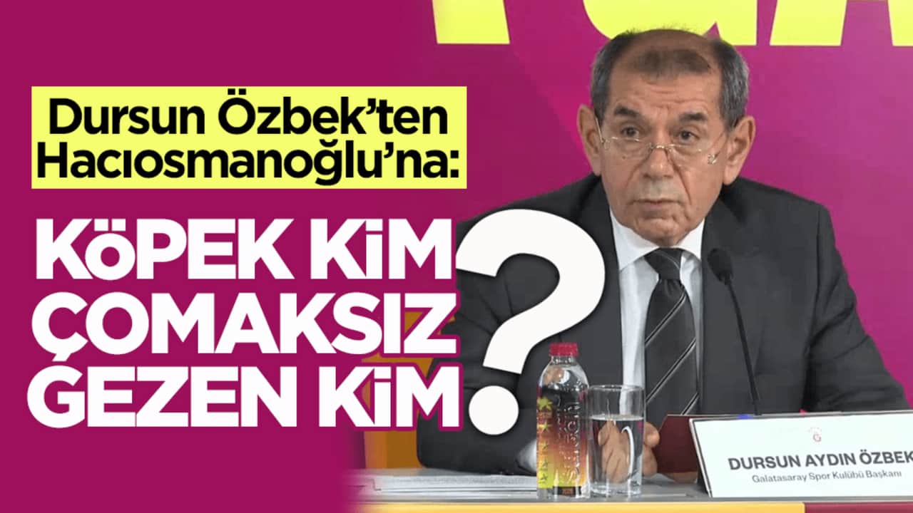 Özbek’ten Hacıosmanoğlu’na yanıt: "Köpek kim çomaksız gezen kim?"