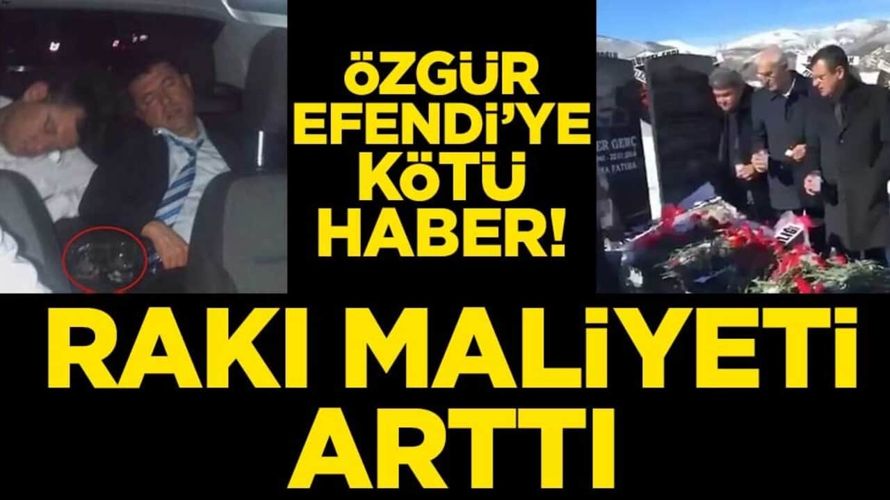 Özgür Efendi’ye kötü haber! Rakı maliyeti arttı