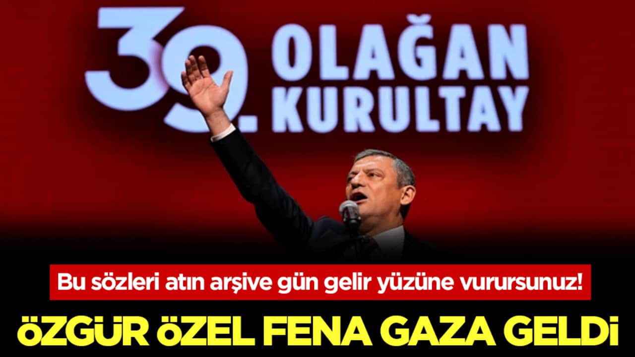 Özgür Özel fena gaza geldi! Bu sözleri atın arşive gün gelir yüzüne vurursunuz