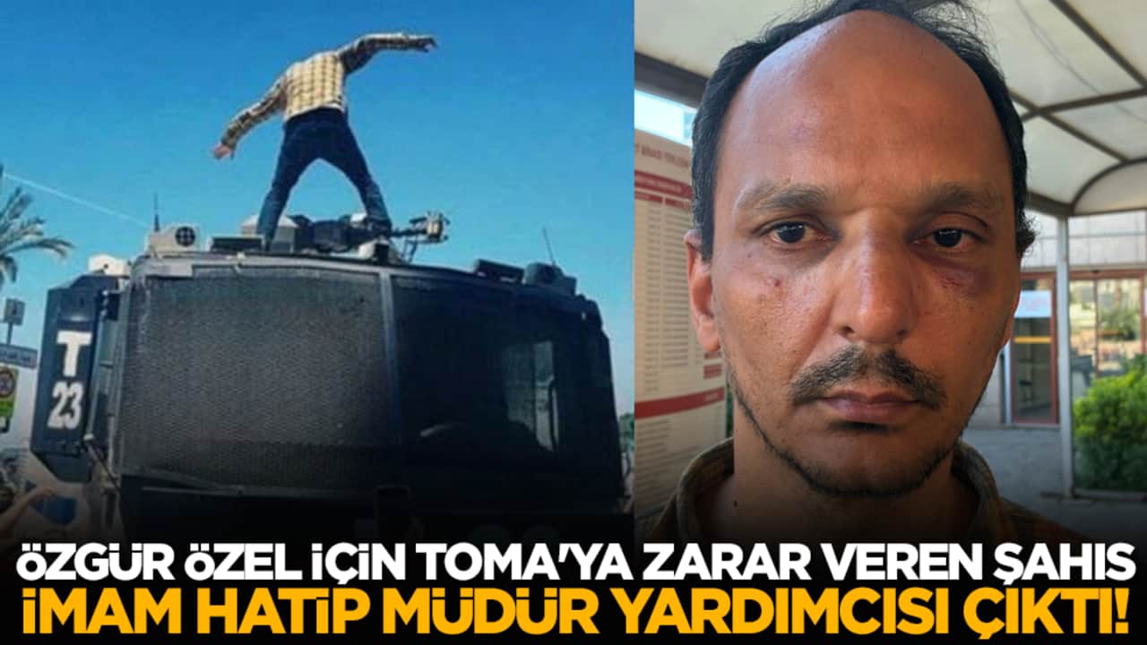 Özgür Özel için TOMA'ya zarar veren şahıs İmam Hatip Müdür Yardımcısı çıktı!