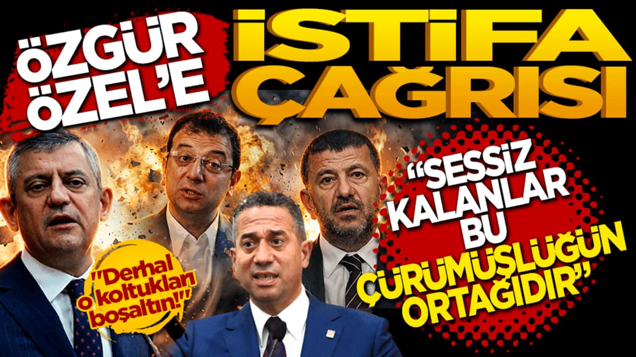 Özgür Özel'e istifa çağrısı: "Sessiz kalanlar bu çürümüşlüğün ortağıdır"