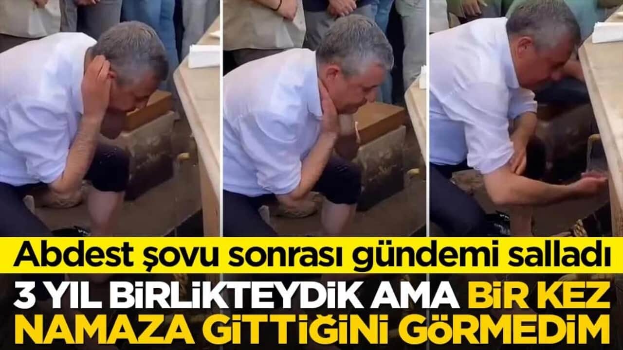 Özgür Özel’in abdest şovu sonrası Barış Yarkadaş’ın sözleri yeniden gündem oldu