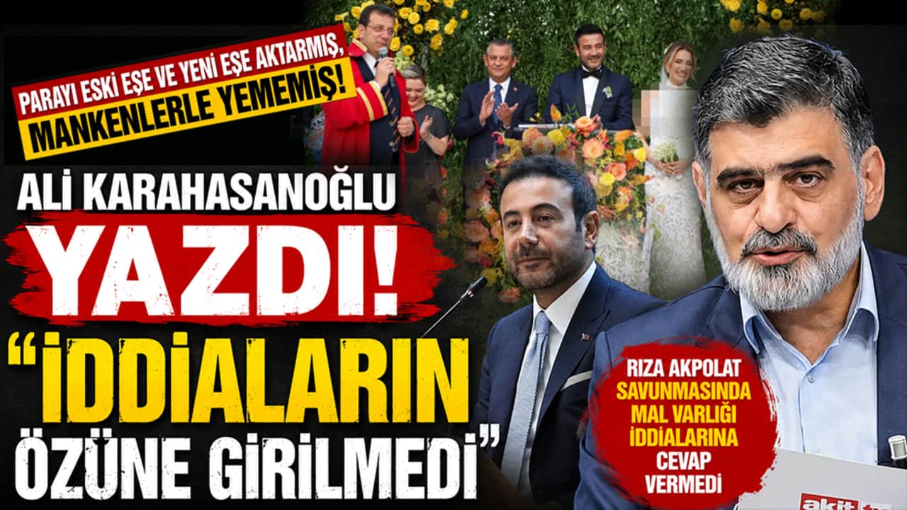 Parayı eski eşe ve yeni eşe aktarmış, mankenlerle yememiş! Ali Karahasanoğlu yazdı. "İddiaların özüne girilmedi"