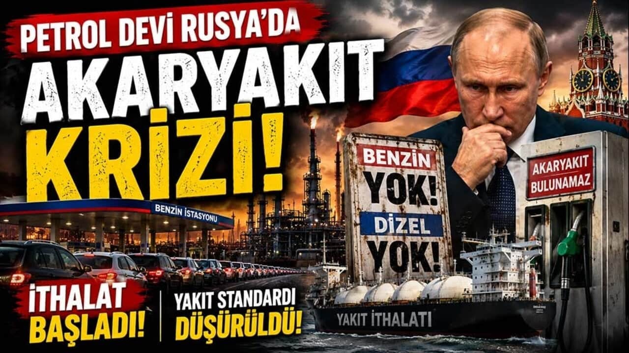 Petrol devi Rusya'da akaryakıt krizi! İthalat başladı, yakıt standardı düşürüldü