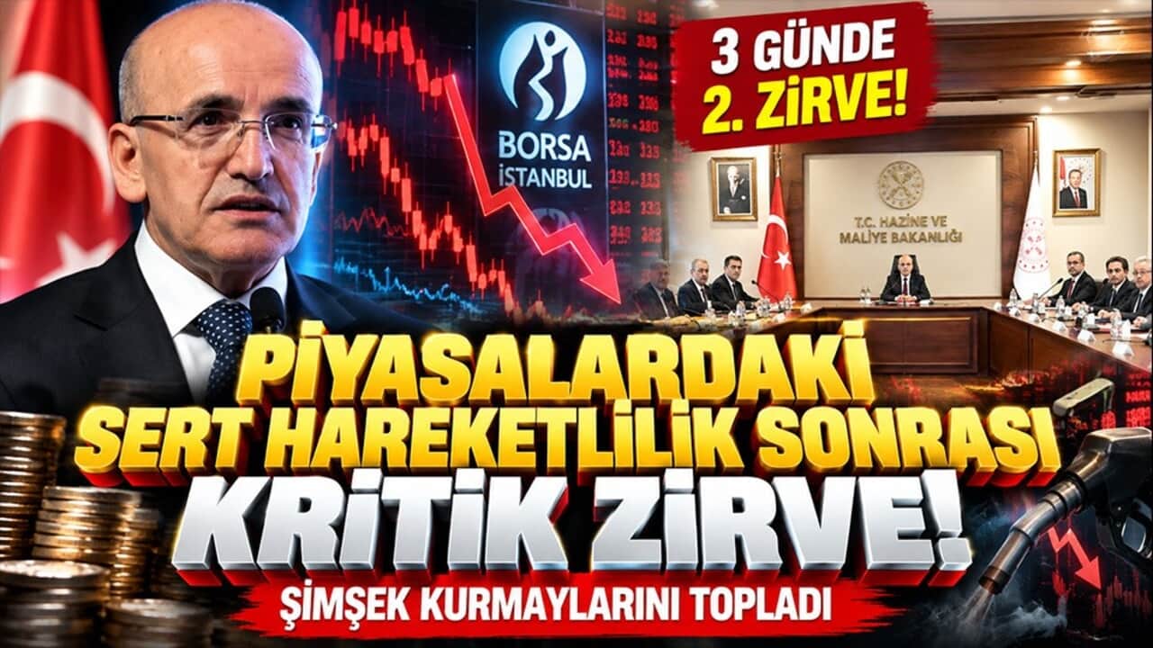 Piyasalardaki sert hareketlilik sonrası kritik zirve! Şimşek kurmaylarını topladı