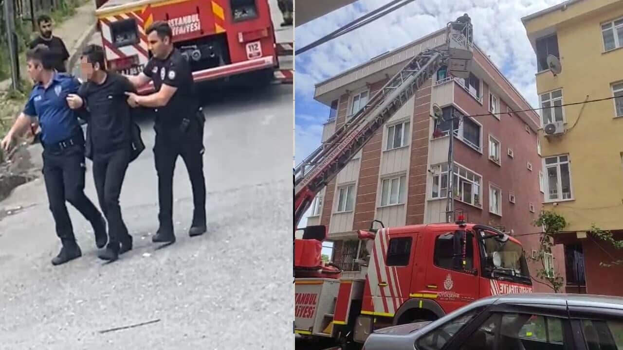 Polis balkondan girerek annesini rehin alan şahsı etkisiz hale getirdi
