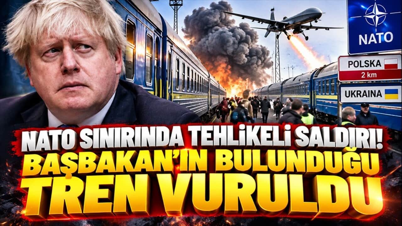 Polonya sınırında İHA saldırısı! Boris Johnson’ın bulunduğu bölgenin yakınında tren vuruldu