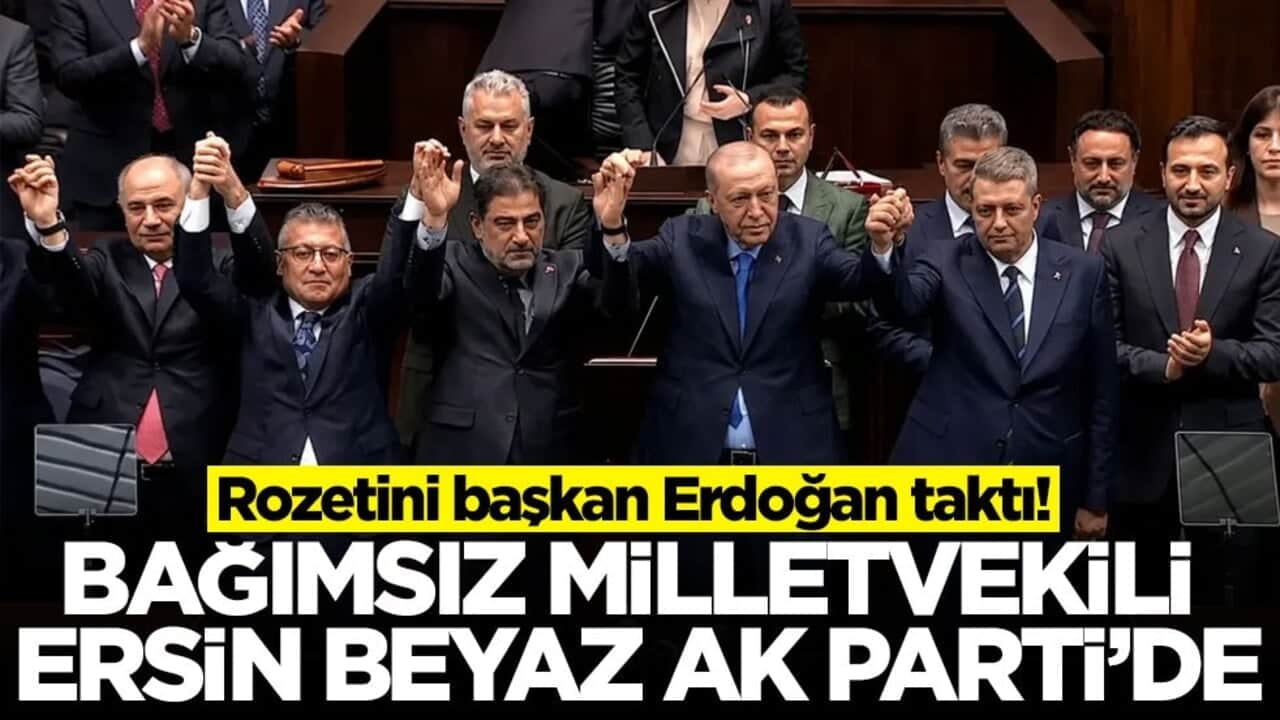 Rozetini başkan Erdoğan taktı! Bağımsız milletvekili Ersin Beyaz AK Parti'de