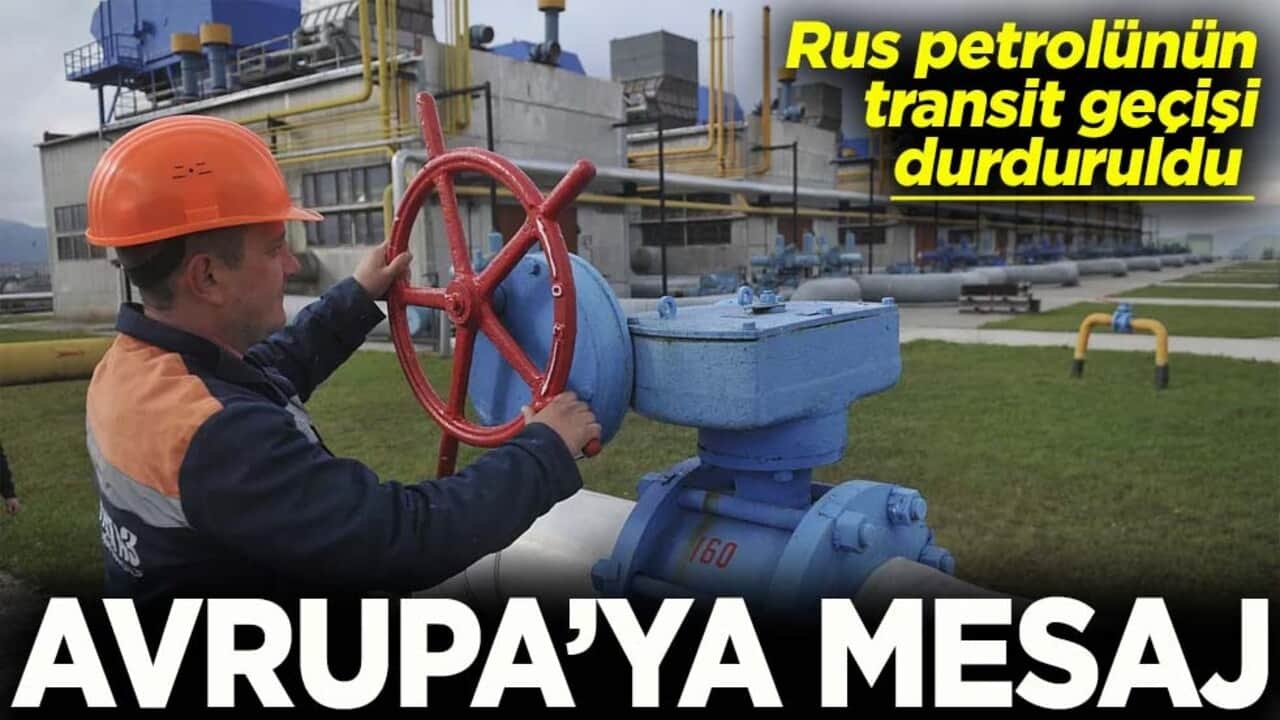 Rus petrolünün transit geçişi durduruldu Avrupa’ya mesaj