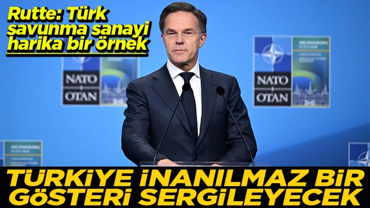 Rutte: Türk savunma sanayi harika bir örnek Türkiye inanılmaz bir gösteri sergileyecek