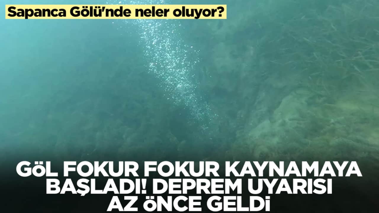 Sapanca Gölü'nde neler oluyor? Göl okur fokur kaynamaya başladı, deprem uyarısı az önce geldi