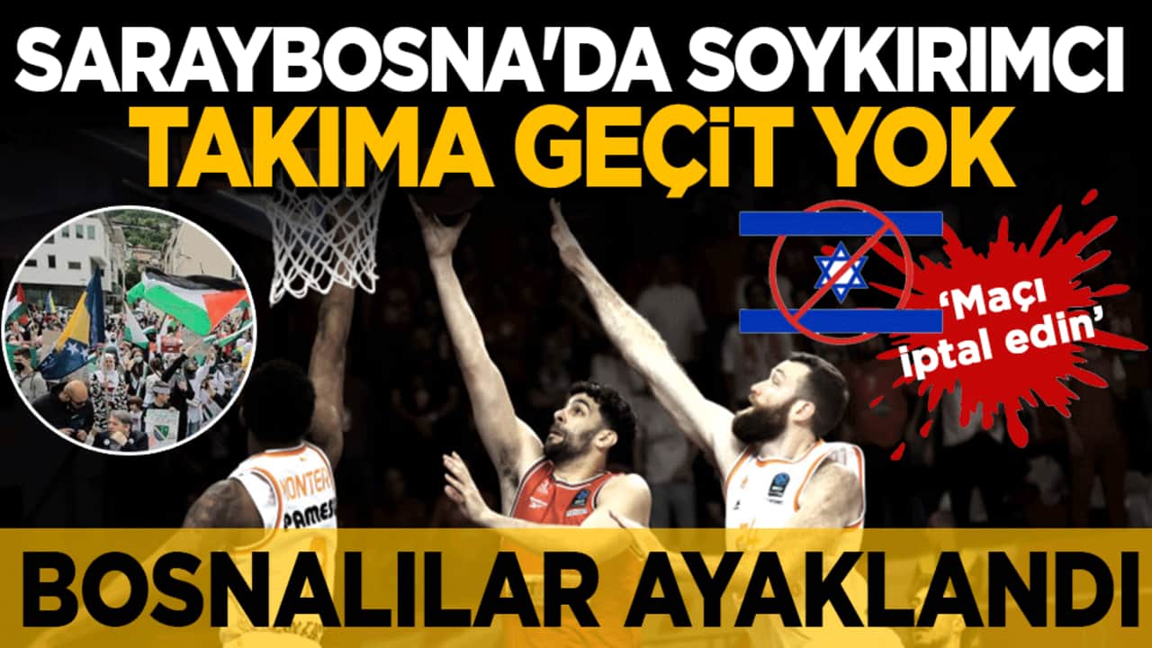 Saraybosna'da Soykırımcı takıma protesto: "Maçı iptal edin" sloganları atıldı