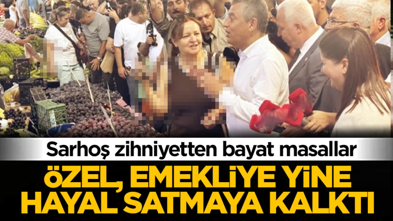 Sarhoş zihniyetten bayat masallar! Özgür Özel, emekliye yine hayal satmaya kalktı