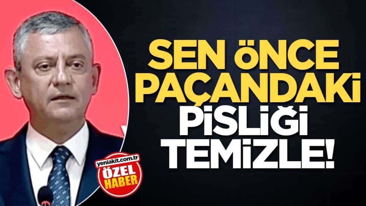 Sen önce paçandaki pisliği temizle!