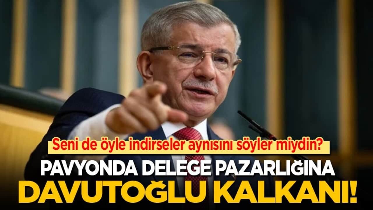 Seni de öyle indirseler aynısını söyler miydin? Pavyonda delege pazarlığına Davutoğlu kalkanı!
