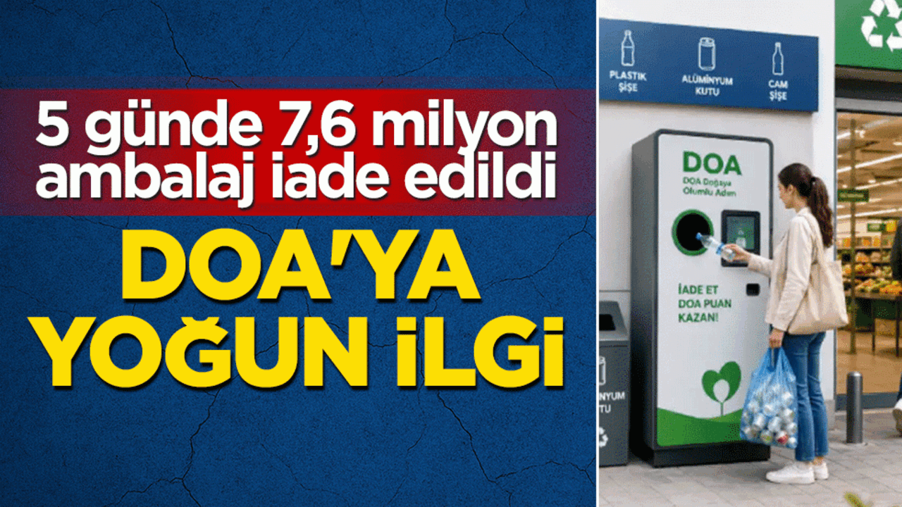 Sıfır Atık'ta tarihi rekor! Murat Kurum duyurdu: DOA ile 5 günde 7.6 milyon ambalaj toplandı