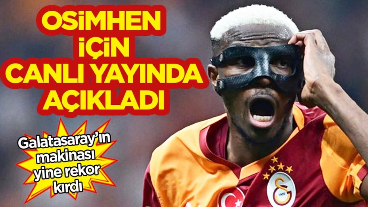Şimdi de Osimhen şoku! Tam 150 milyon euro! Ve Galatasaray'dan Osimhen için ilk resmi cevap canlı yayında geldi