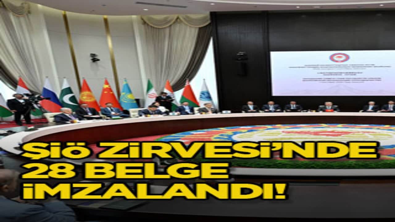 ŞİÖ Zirvesi’nde 28 belge imzalandı!